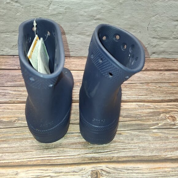 Kids Navy Blue Crocs Boots Size M4/W6 - Picture 3 of 5
